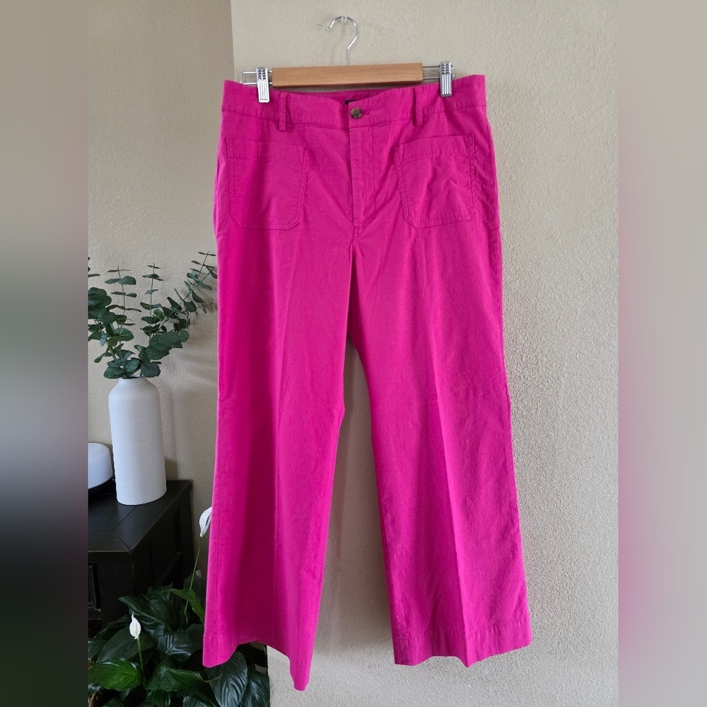 J. Crew Pink Wide-Leg Pants